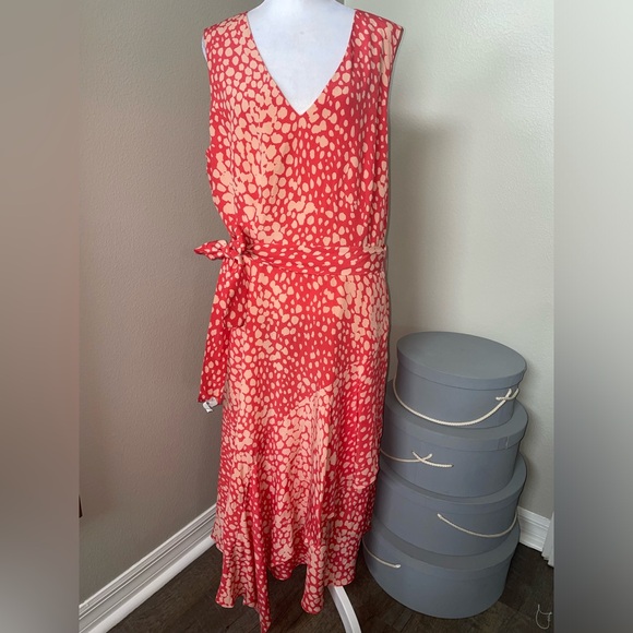 Lafayette 148 New York Dresses & Skirts - Lafayette 148 New York Telson Silk Midi Dress In Pink Size 14